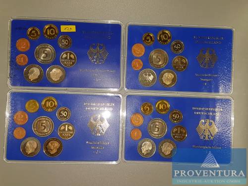 Münzversteigerung 288 Pos. Silber- und Umlaufmünzen KMS BRD, DDR, Ozeanien, Russland, Osteuropa, etc.